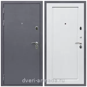Входные двери модерн, Дверь входная Армада Престиж Strong антик серебро / ФЛ-119 Ясень белый