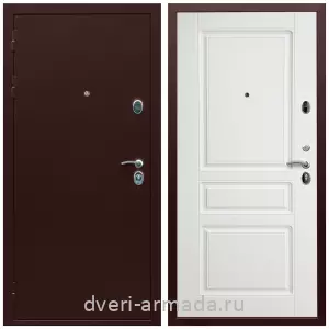 Входные двери Йошкар-Ола, Дверь входная Армада Люкс Антик медь / МДФ 16 мм ФЛ-243 Белый матовый
