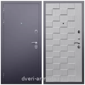Одностворчатые входные двери, Дверь входная Армада Люкс Антик серебро / МДФ 16 мм ОЛ-39 Лиственница беж