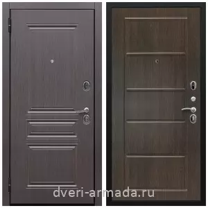 Двери МДФ для квартиры, Дверь входная Армада Экстра ФЛ-243 Эковенге / ФЛ-39 Венге с хорошей шумоизоляцией