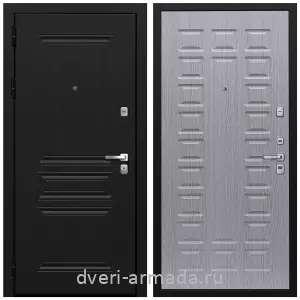 Входные двери черная шагрень, Дверь входная Армада Экстра МДФ 10 мм ФЛ-243 Черная шагрень / МДФ 16 мм ФЛ-183 Дуб беленый