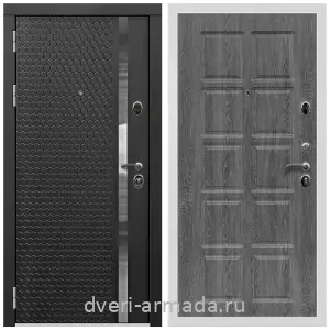 Входные двери лофт, Дверь входная Армада Престиж Белая шагрень МДФ 16 мм ФЛН - 501 / МДФ 10 мм ФЛ-38 Дуб Филадельфия графит