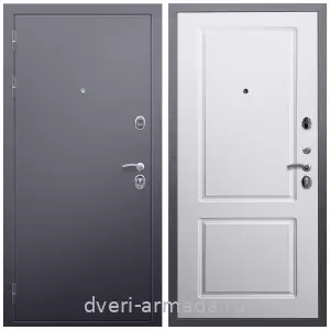 Готовые входные двери, Дверь входная Армада Люкс Антик серебро / МДФ 16 мм ФЛ-117 Белый матовый
