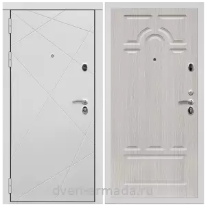 Входные двери Беленый дуб, Дверь входная Армада Тесла МДФ 16 мм / МДФ 6 мм ФЛ-58 Дуб белёный
