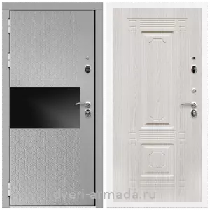 Входные двери 2050 мм, Дверь входная Армада Престиж Белая шагрень МДФ 16 мм Милк рикамо софт / МДФ 16 мм ФЛ-2 Дуб беленый