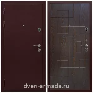 Входные двери Антик медь, Дверь входная Армада Престиж Антик медь / МДФ 16 мм ФЛ-57 Дуб шоколад