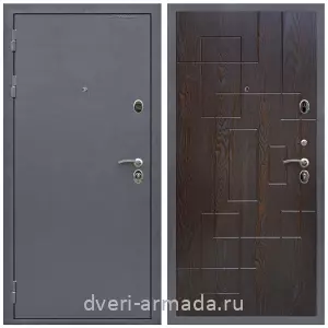 Входные двери модерн, Дверь входная Армада Престиж Strong антик серебро / ФЛ-57 Дуб шоколад