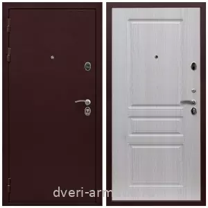 Антивандальные, Антивандальная металлическая  дверь входная Армада Престиж 2 Антик медь / МДФ 16 мм ФЛ-243 Дуб беленый