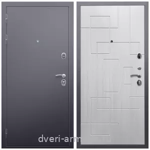 Входные двери 960 мм, Дверь входная Армада Люкс Антик серебро / МДФ 16 мм ФЛ-57 Белый жемчуг