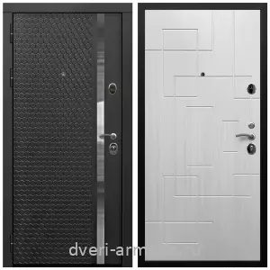Одностворчатые входные двери, Дверь входная Армада Престиж Черная шагрень МДФ 16 мм ФЛН - 501/ МДФ 16 мм ФЛ-57 Белый жемчуг