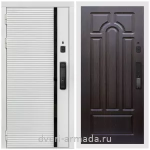 Для загородного дома, Умная входная смарт-дверь Армада Каскад WHITE Kaadas K9 / МДФ 16 мм ФЛ-58 Венге