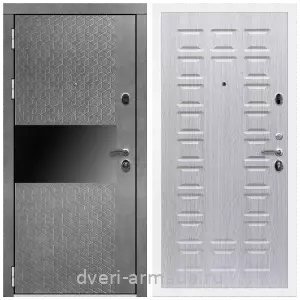Одностворчатые входные двери, Дверь входная Армада Престиж Белая шагрень МДФ 16 мм Штукатурка графит / ФЛ-183 Дуб беленый