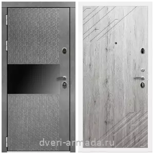 Одностворчатые входные двери, Дверь входная Армада Престиж Белая шагрень МДФ 16 мм Штукатурка графит / ФЛ-143 Рустик натуральный