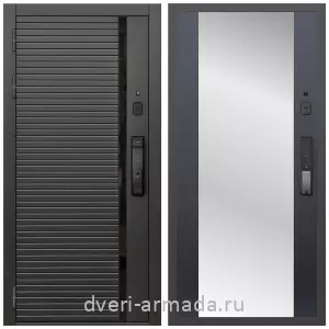 Двери МДФ для квартиры, Умная входная смарт-дверь Армада Каскад BLACK МДФ 10 мм Kaadas K9 / МДФ 16 мм СБ-16 Венге