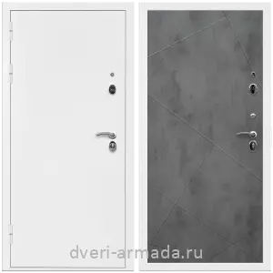 Для загородного дома, Дверь входная Армада Оптима Белая шагрень / МДФ 10 мм ФЛ-291 Бетон темный