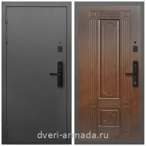 Входные двери лофт, Умная входная смарт-дверь Армада Гарант Kaadas S500/ МДФ 6 мм ФЛ-2 Мореная береза