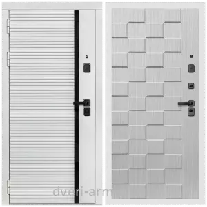 Входные двери толщиной 1.2 мм, Дверь входная Армада Каскад WHITE МДФ 10 мм / МДФ 16 мм ОЛ-39 Лиственница беж