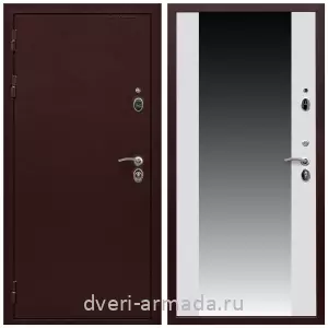 Антивандальные, Антивандальная металлическая  дверь входная Армада Престиж Антик медь / МДФ 16 мм СБ-16 Белый матовый
