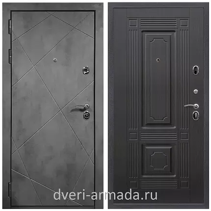 Дверь входная Армада Лофт МДФ 16 мм ФЛ-291 Бетон тёмный / МДФ 16 мм ФЛ-2 Венге