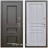 Большие входные двери, Дверь входная уличная в дом Армада Фаренгейт / ФЛ-243 Сандал белый для загородного дома