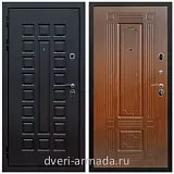 Дверь входная Армада Люксор Шагрень черная / ФЛ-2 Мореная береза