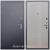 Входные двери с тремя петлями, Дверь входная Армада Люкс Антик серебро / ФЛ-140 Дуб беленый с хорошей шумоизоляцией квартирная