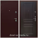Двери оптом, Металлическая дверь входная Армада Люкс Антик медь / ФЛ-243 Эковенге наружная с утеплением в частный дом