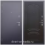Для загородного дома, Дверь входная металлическая Армада Люкс Антик серебро / ФЛ-140 Венге наружная на дачу