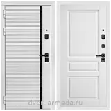 Дверь входная Армада Каскад WHITE МДФ 10 мм / МДФ 16 мм ФЛ-243 Белый матовый