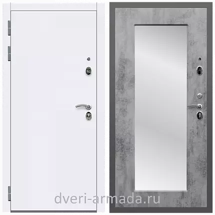 Дверь входная Армада Кварц МДФ 10 мм / МДФ 16 мм ФЛЗ-Пастораль, Бетон темный