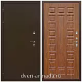 Входные двери для подъезда, Дверь входная теплая уличная для загородного дома Армада Термо Молоток коричневый/ ФЛ-183 Мореная береза