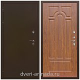 Уличные, Дверь входная железная уличная в квартиру Армада Термо Молоток коричневый/ ФЛ-58 Морёная береза для многоэтажного дома