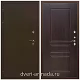 Входные двери для подъезда, Дверь входная стальная утепленная в дом Армада Термо Молоток коричневый/ ФЛ-243 Эковенге в коттедж минеральная плита