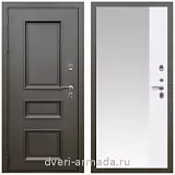 Дверь входная уличная в дом Армада Фаренгейт / МДФ 16 мм ФЛЗ Панорама-1 Белый матовый